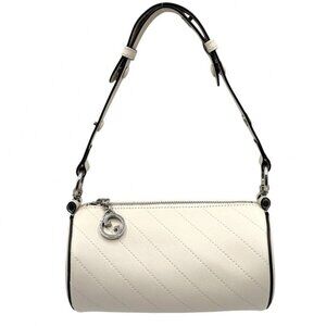 Gucci Handbag Women Blondi Mini Shoulder Bag Leather White Silver